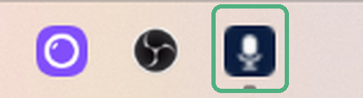 The icon sitting among the others near the Windows clock